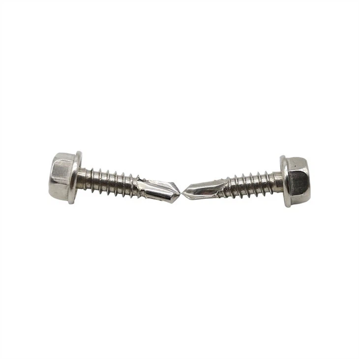 Hex flange drilling screws (4)